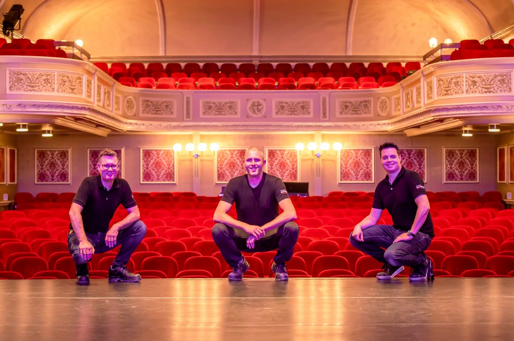 from left to right, André Posthuma, Bas Kasten and Harrald Barten