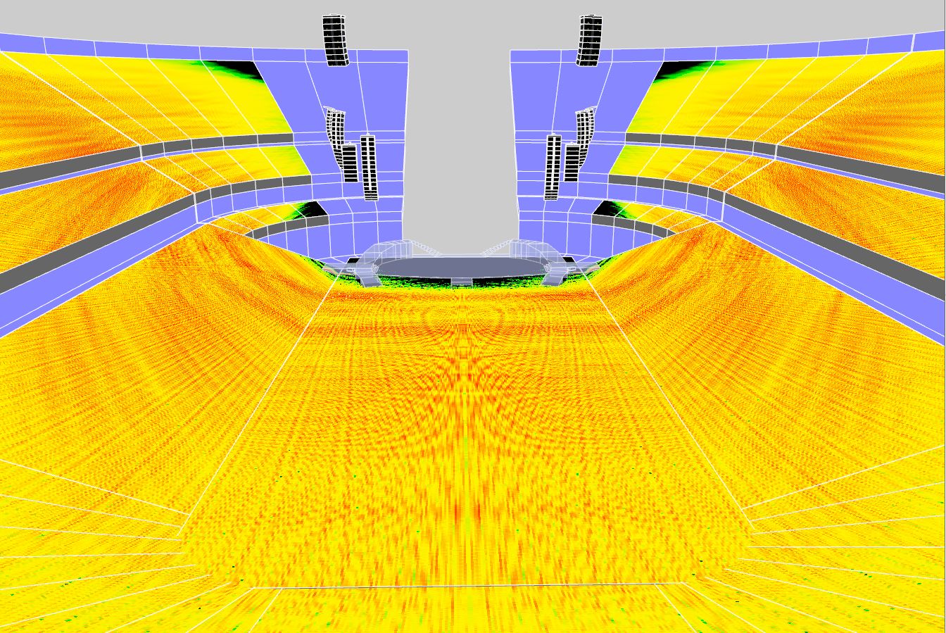 3D Model of K Series sound system set up by L-Acoustics at the Pink Beautiful Trauma World Tour