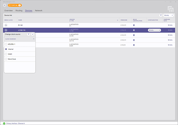 Device setup