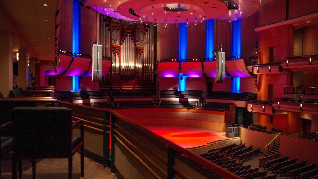 Winspear Centre for Music’s 1,716-seat Enmax Hall serves as the primary performance space for the Edmonton Symphony Orchestra