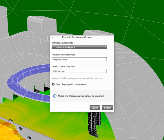 Export to Soundvision Connect
