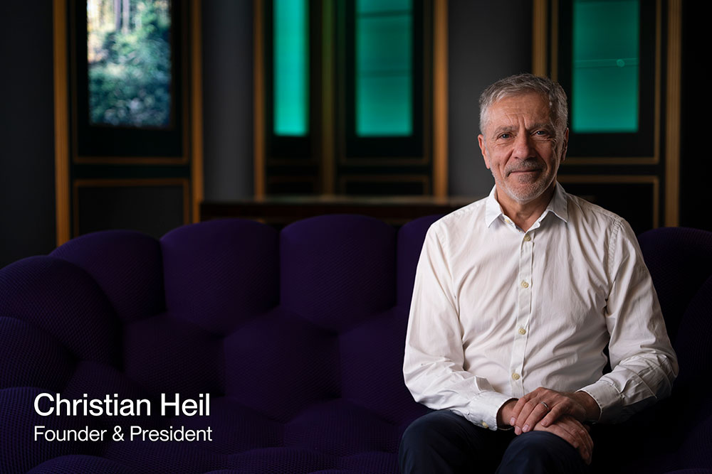 Founder Christian Heil at the Highgate Showroom