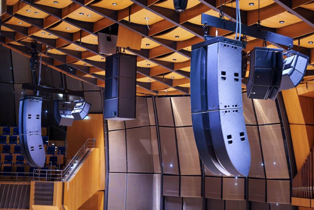The final installation showcases the versatility of L-Acoustics L Series Professional Sound System