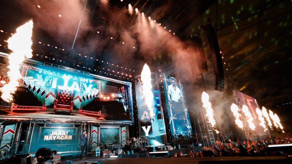 The Jana Nayagan audio launch concert in Kuala Lumpur’s Bukit Jalil National Stadium delivered live audio to 85,000 people with L-Acoustics K Series 