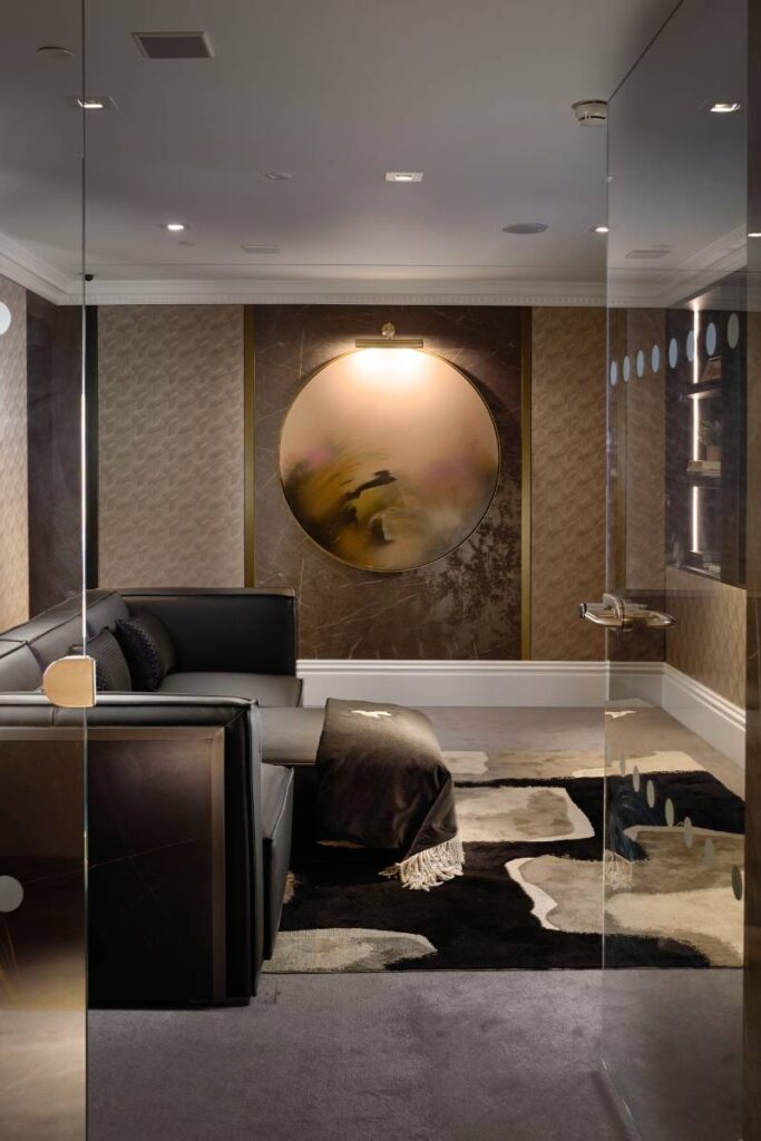 The Cinema Luxe Lounge offers customers an opportunity to experience how advanced entertainment technology can be seamlessly integrated into beautifully designed residential environments